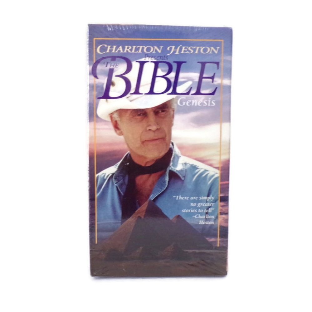 Charlton Heston Presents The Bible Genesis VHS   2957